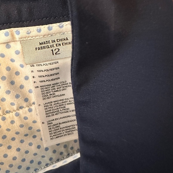 EUC Adidas Navy Blue Cropped Pants - Picture 4 of 4
